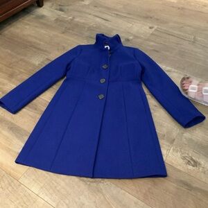 J. Crew womens Size 8 Royal Blue Pea Coat